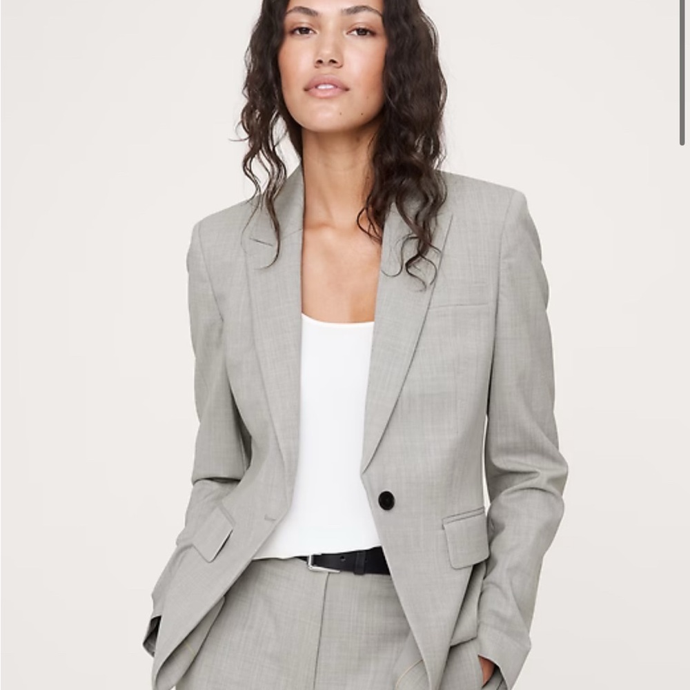 Banana Republic Light Gray Blazer